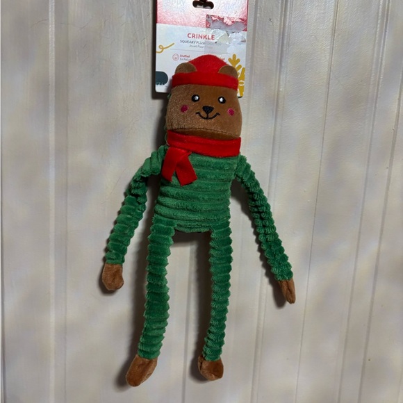 Zippy Paws Cat the Crinkle Dracula 🧛 12” Monkey - Small Clinker & Squeaker - Picture 4 of 4